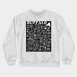 Buffalo New York Map Crewneck Sweatshirt